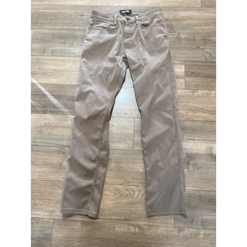 Du/er Duer Jeans Mens Size 31x32 N2X Slim No Sweat Pants Brown Stretch